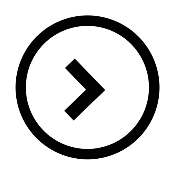 Pfeil Neben Kreis Symbol — Stockfoto
