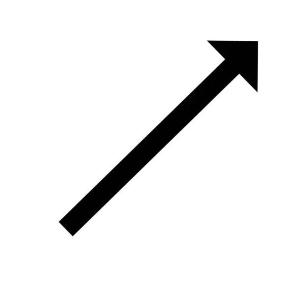 Flecha Diagonal Hacia Arriba Icono Derecho —  Fotos de Stock