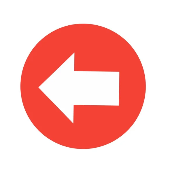 Icono Flecha Izquierda Icono Botón Flecha —  Fotos de Stock