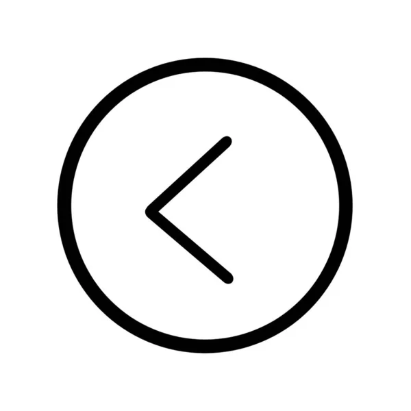 Blättern Sie Nach Links Pfeil Kreis Symbol — Stockfoto