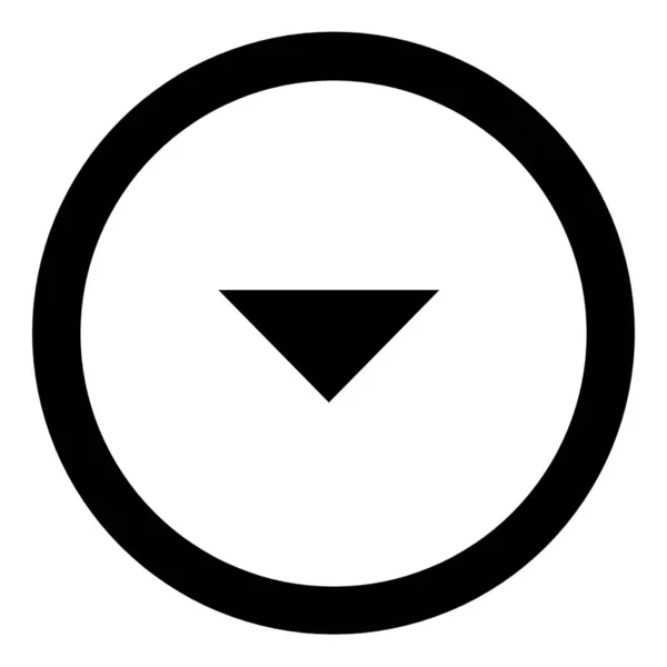 Pfeil Drop Kreis Symbol — Stockfoto