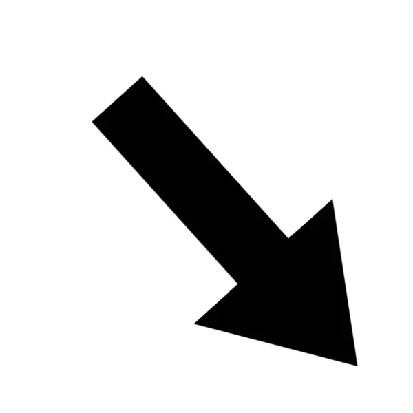 Diagonal Arrow Right Icon — Stock Photo, Image
