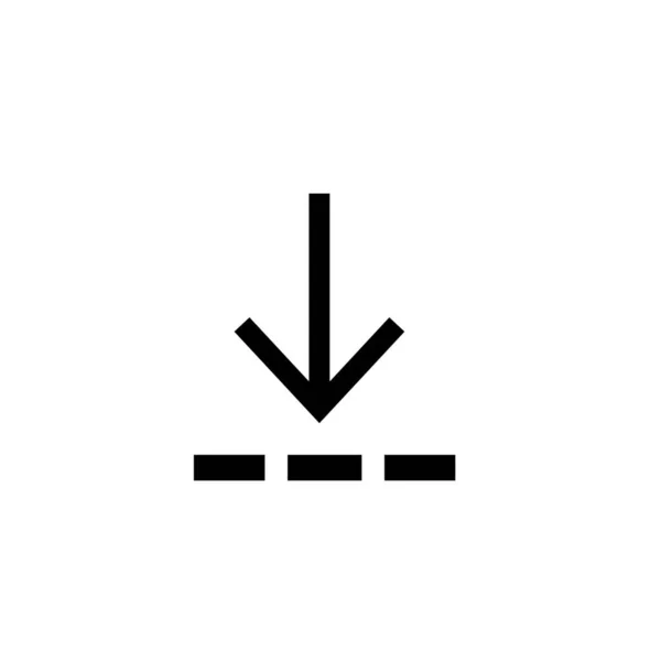 Arrow Icon Horizontal Line Seprator — Zdjęcie stockowe