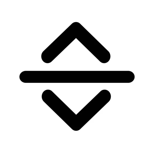 Arrow Icon Horizontal Line Seprator — Stock Fotó