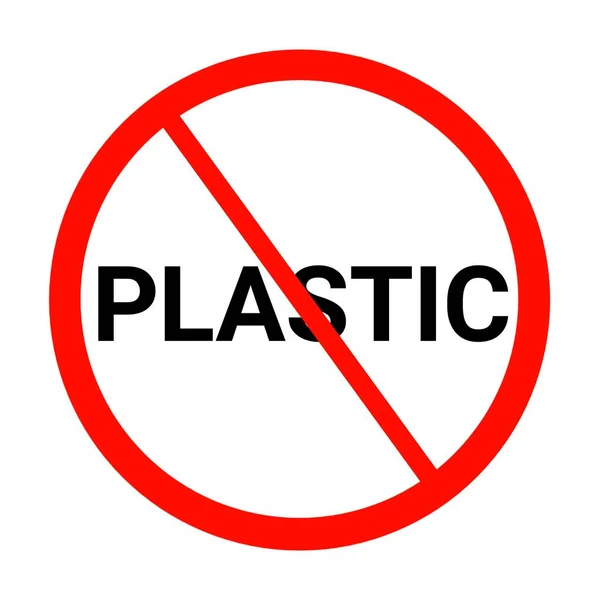 Zakazana Ikona Plastikowa Bez Ikony Plastikowej — Zdjęcie stockowe