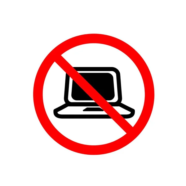 Geen Laptop Computer Icoon — Stockfoto