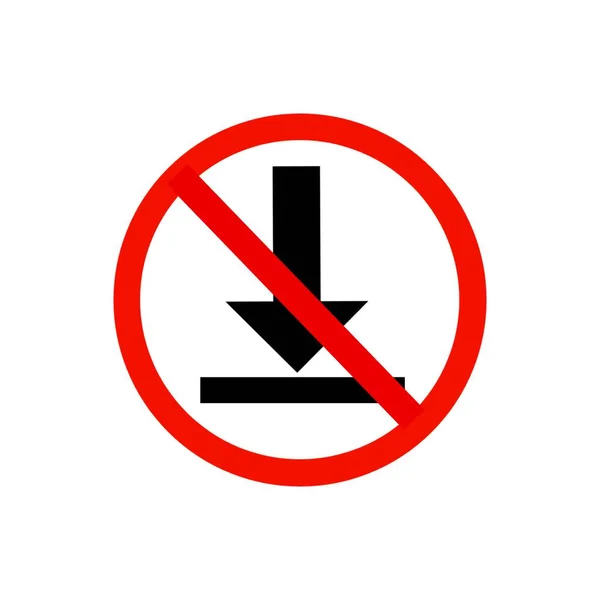 Download Icon Forbidden Download Sign — Stock Photo, Image