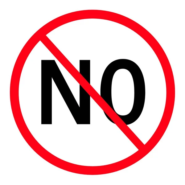 Verboten Kein Zeichen Symbol — Stockfoto
