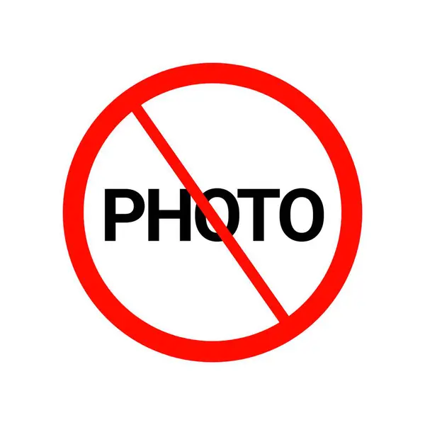 Значка Фотографией Значка Запрета Фотографию — стоковое фото