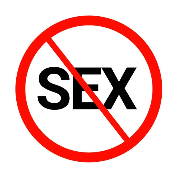 Nenhum Ícone Sinal Sexual — Fotografia de Stock