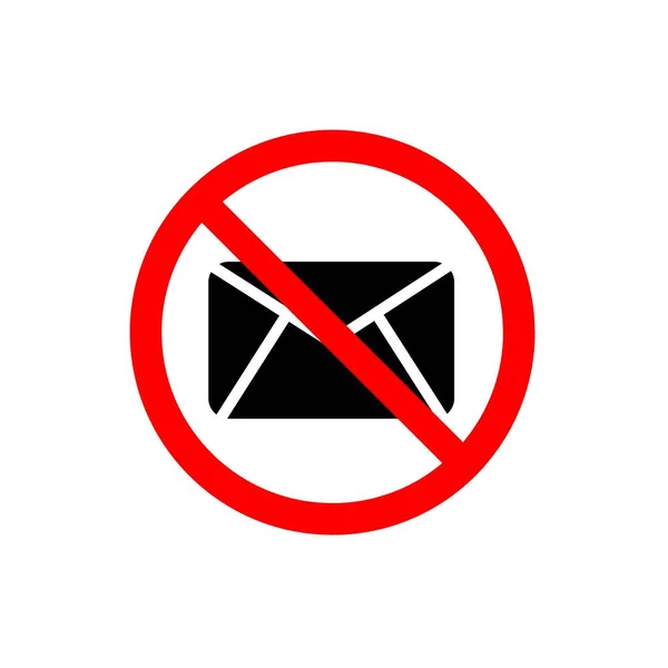 Nincs Mail Üzenet Ikon — Stock Fotó