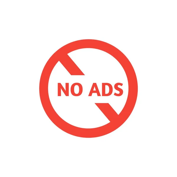 Blokkeren Advertenties Pictogram Geen Advertenties Pictogram — Stockfoto