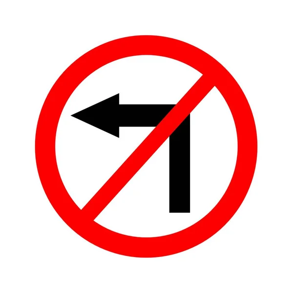 Turn Left Arrow Icon — Stock Photo, Image