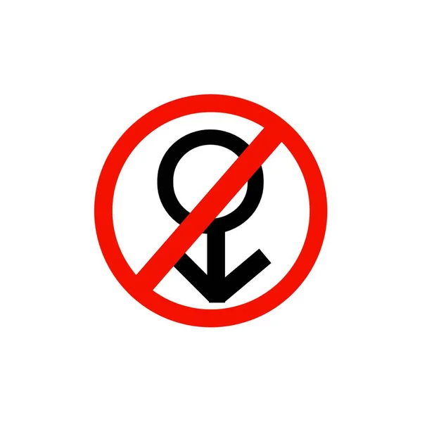 Signo Restrição Símbolo Masculino — Fotografia de Stock