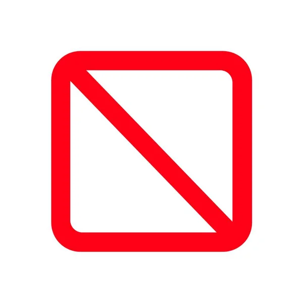 禁止标志图标 — 图库照片