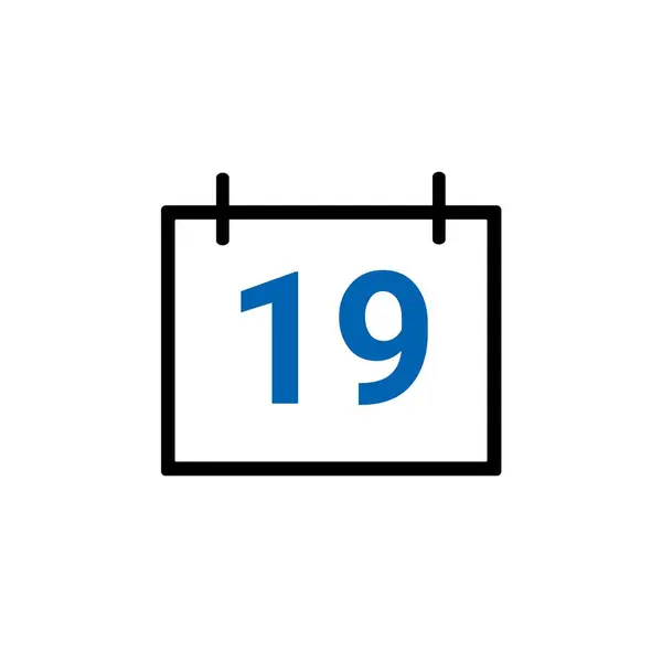 Ícone Calendário Mostrando Data Mês — Fotografia de Stock