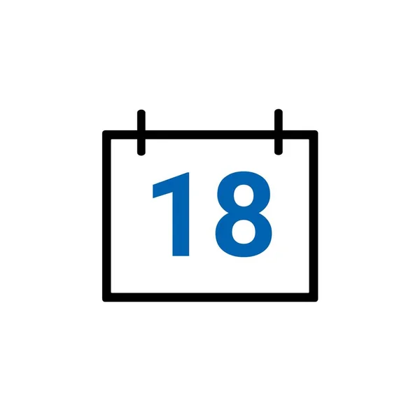 Kalendersymbol Zeigt Datum Des Monats — Stockfoto