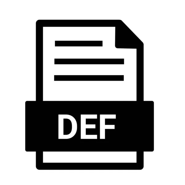 Значок Формата Файла Def — стоковое фото