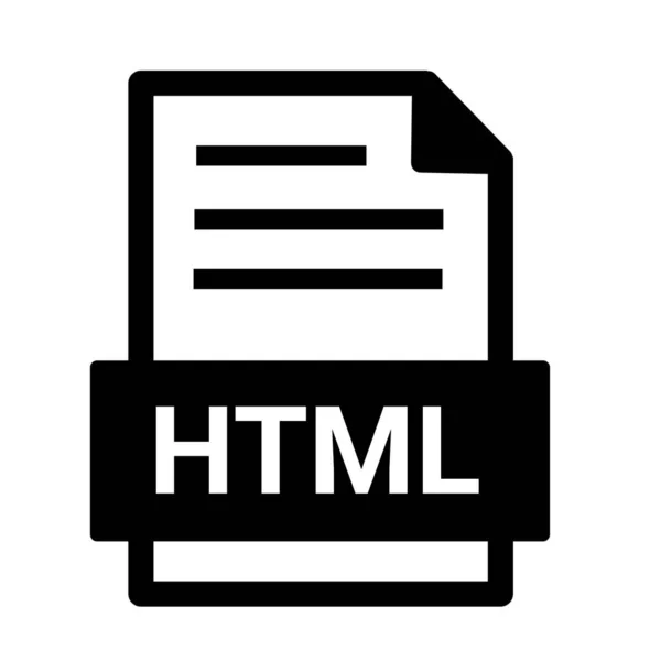 Html File Format Icon — Stock Photo, Image