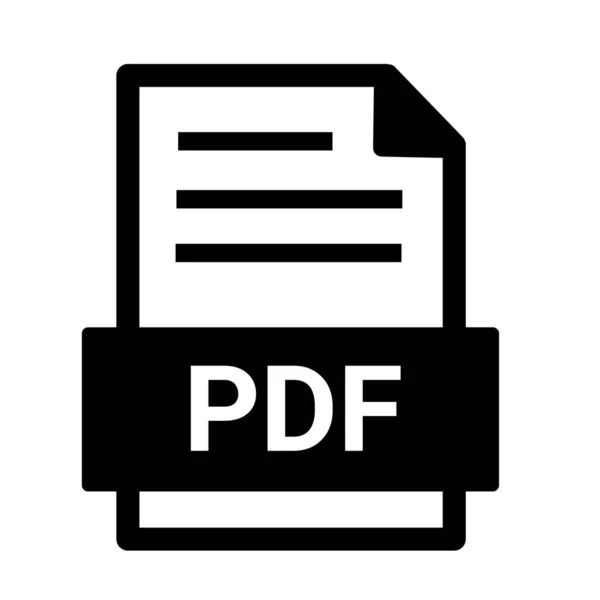 Icona Formato Pdf — Foto Stock