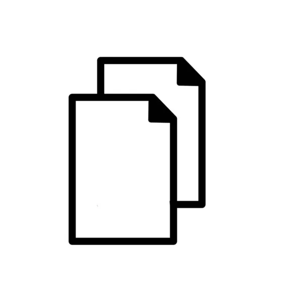 Dupliziertes Symbol Oder Leeres Kopiersymbol Kopieren — Stockfoto