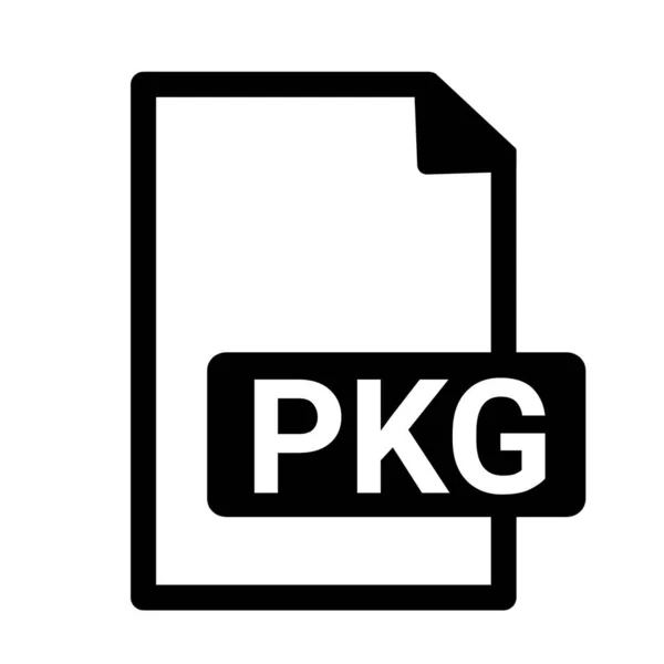 Pkg File Document Icon — Stock Photo, Image
