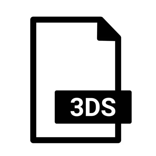 Icona Formato File 3Ds — Foto Stock