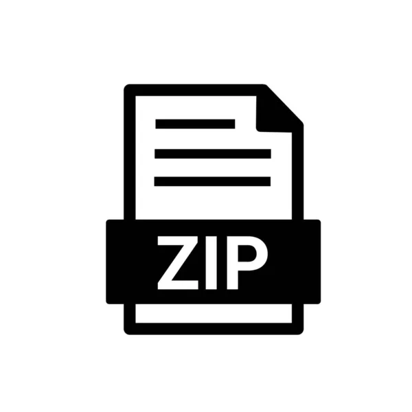 Zip Fil Format Ikonen — Stockfoto