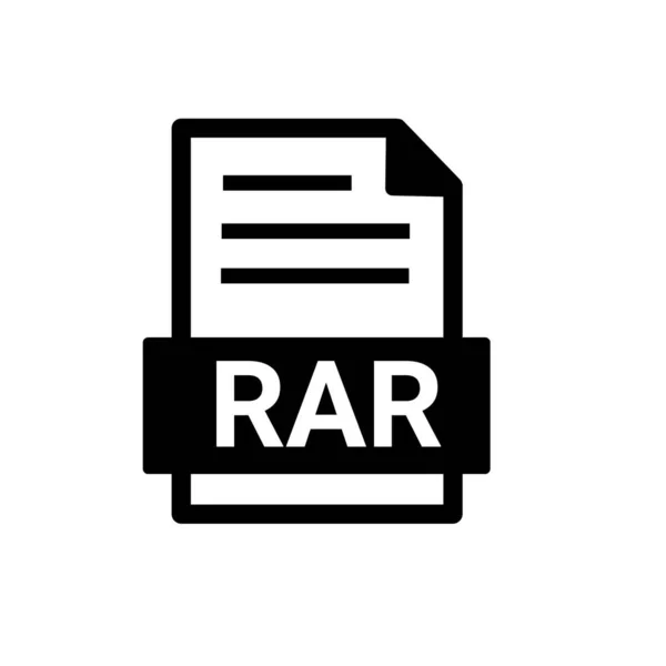 Rar File Format Icon — Stock Photo, Image