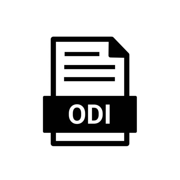 Odi File Format Icon — Stock Photo, Image