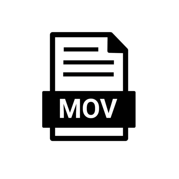 Mov File Format Icon — Stock Photo, Image