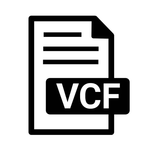 Vcf Fil Format Ikonen — Stockfoto
