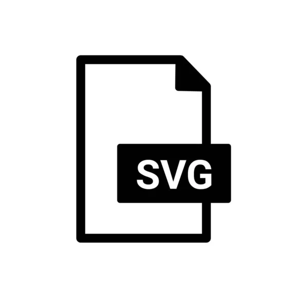 Ícone Formato Arquivo Svg — Fotografia de Stock