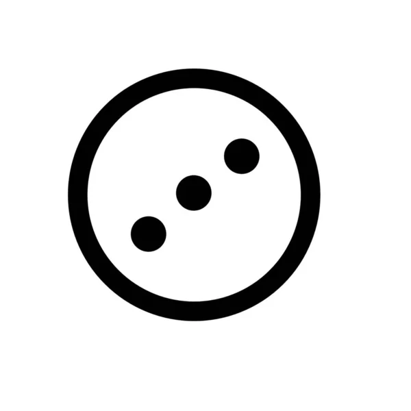 Diagonální Ikona Kruhu Tří Teček — Stock fotografie