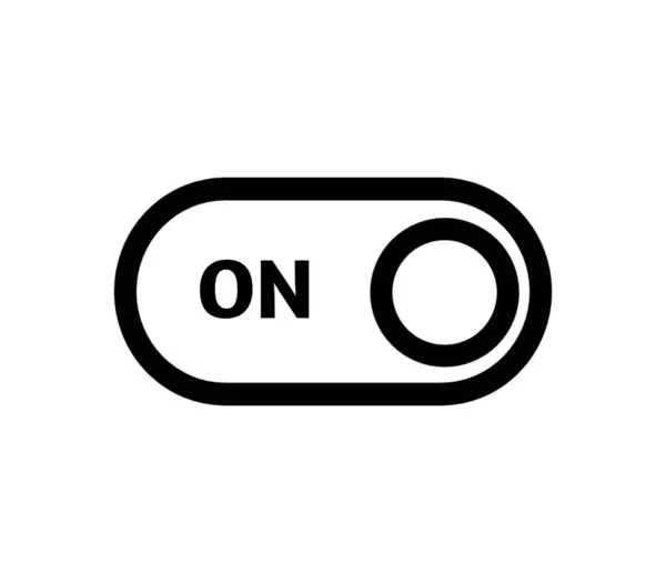 Ícone Botão Controle Deslizante Interruptor Ligado Desligado — Fotografia de Stock