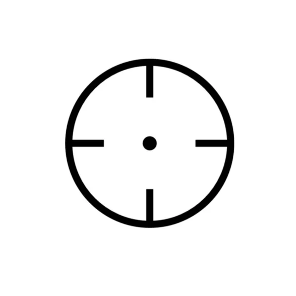 Ikona Symbolu Kruhového Cíle — Stock fotografie