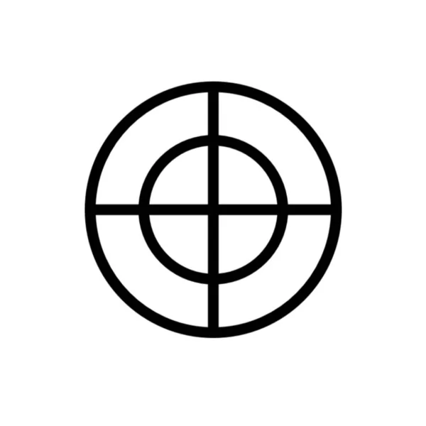 Fadenkreuz Ziel Fokussymbol — Stockfoto
