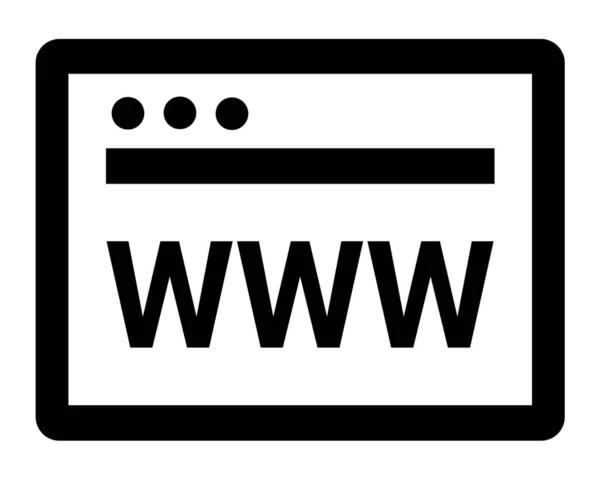 Www Website Web Internet Surfen Pictogram — Stockfoto