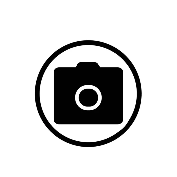 Ikona Fotoaparátu Nebo Fotografie — Stock fotografie