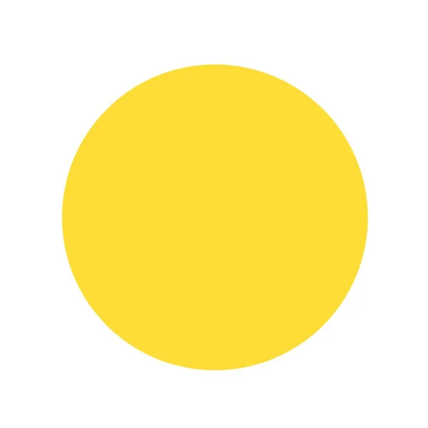 Icono Forma Círculo Amarillo — Foto de Stock
