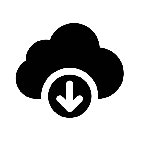Icono Descarga Nube Icono Flecha Hacia Arriba Nube —  Fotos de Stock