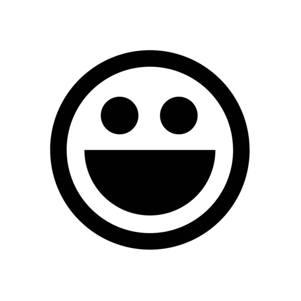 幸せな笑顔のアイコン — ストック写真