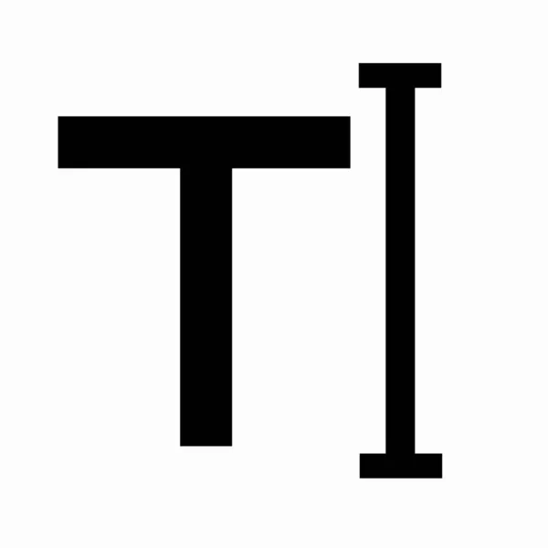 Text Symbol Isoliert Auf Weiß — Stockfoto