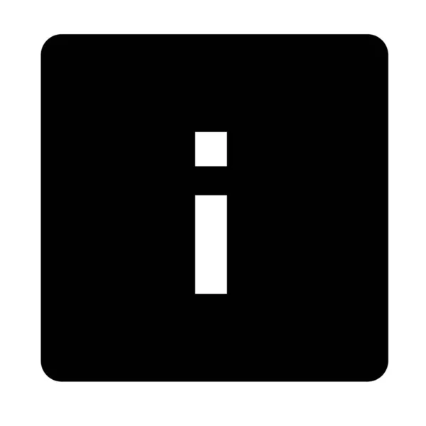 Info Information Square Icon — Stock Photo, Image