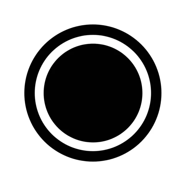 Record Fill Symbol Oder Aufnahme Symbol — Stockfoto