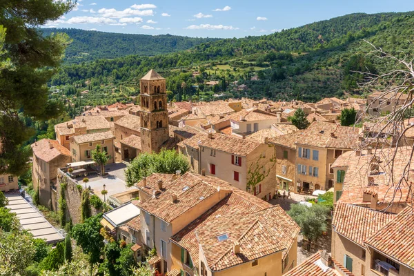 Pohled Vesnici Moustiers Sainte Marie Provence Francie — Stock fotografie