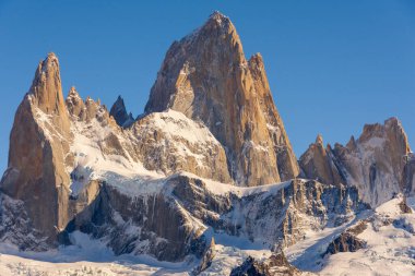 A view of the Fitz Roy outside the small town of El Chalten in the Patagonia region of Argentina.