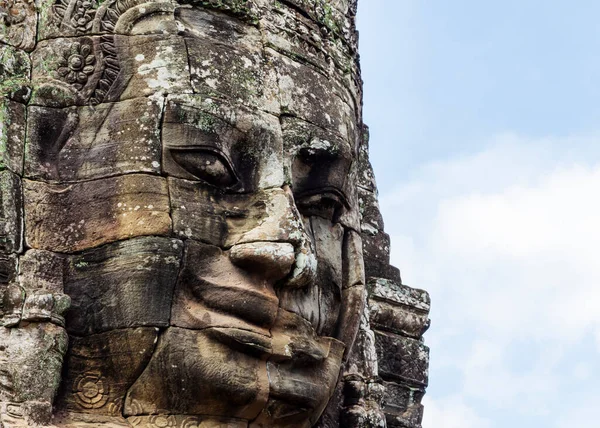 One of the many smiling faces which can be found in the Bayon Temple, part of the Angkor Wat complex outside of Siem Reap, Cambodia.