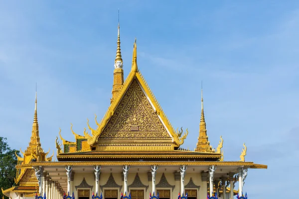 Front Throne Hall Royal Palace Cambodia Popular Tourist Destination Phnom — Stock Photo, Image