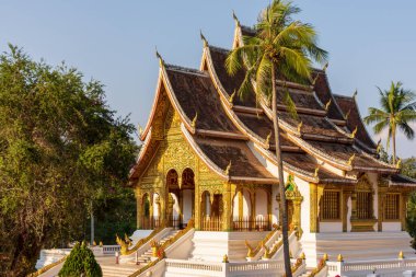 A view of the Haw Pha Bang temple which is part of the National Museum complex in Luang Prabang, Laos.